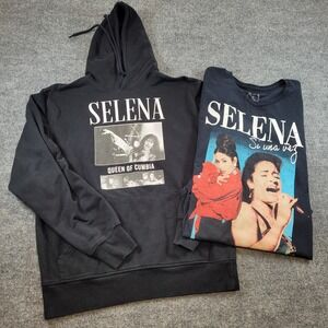 Selena Quintanilla Official Womens Hoodie‎ Sweatshirt & T Shirt Bundle